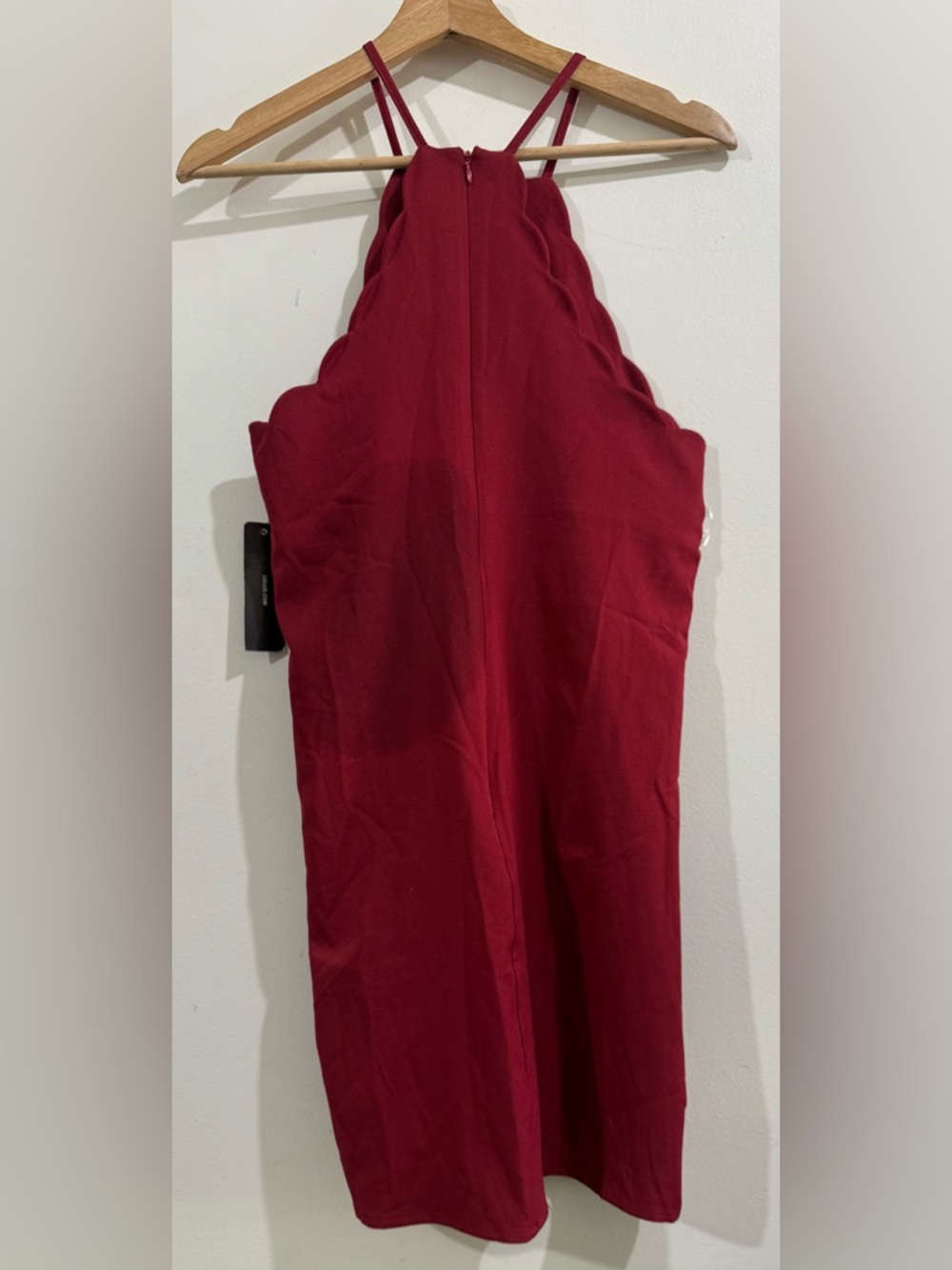 Lulu's Burgundy Halter Dress - Picture 4 of 4